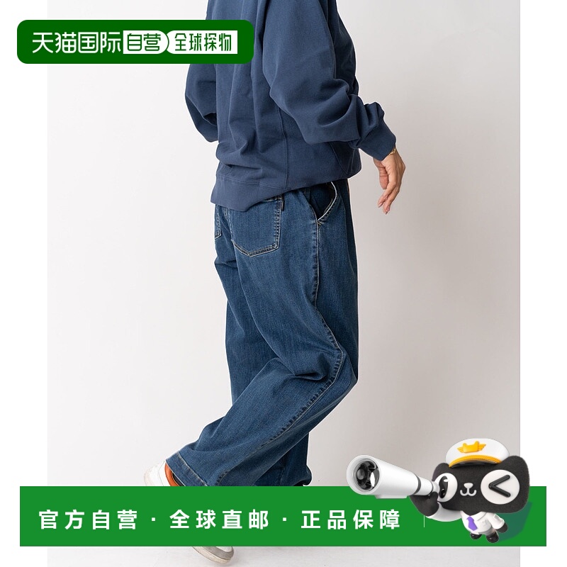 1h可退 日本直邮gym master 男女同款10oz弹力鹿仔纹两褶长裤 G42