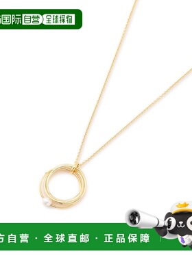 1h可退 日本直邮23区 女士 纤细珍珠点缀链条项链 AS3DGA0219