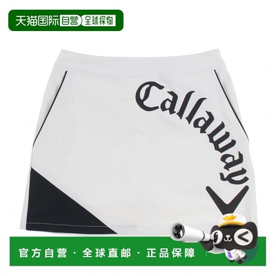 日本直邮Callaway-Callaway高尔夫裙春季夏季徽标印刷8way stretc