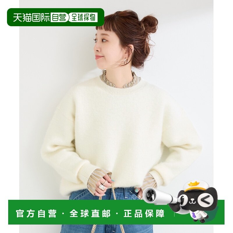 日本直邮B.C STOCK 女装 全棉宽松半高领套头毛衣 亮面光泽设计 2