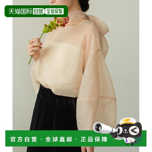 1h可退 日本直邮hinari 女装 雪纺感飘带罩衫 HN00000063通勤