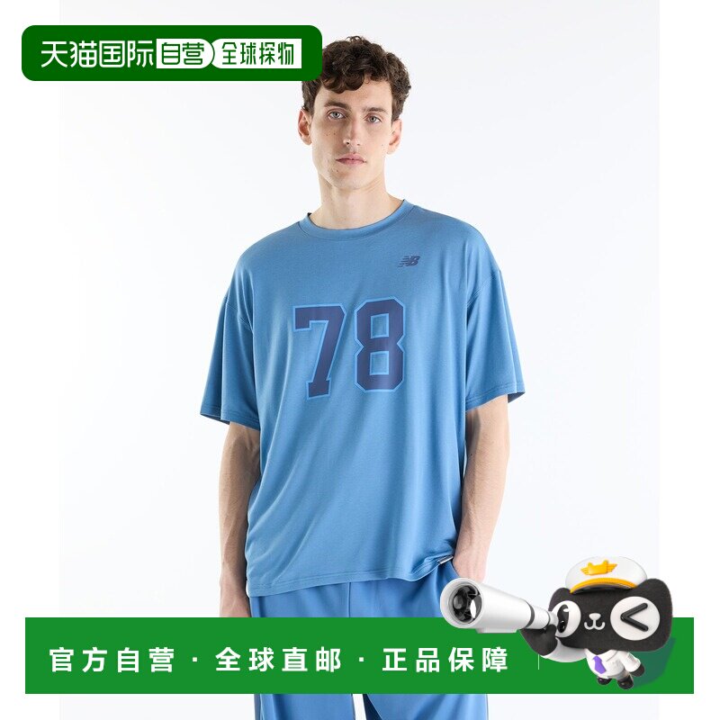 日本直邮New Balance 男士 短袖T恤 78印花款 NB Dry速干科技 MT6图片