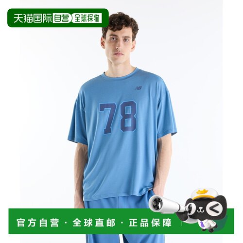 日本直邮New Balance 男士 短袖T恤 78印花款 NB Dry速干科技 MT6
