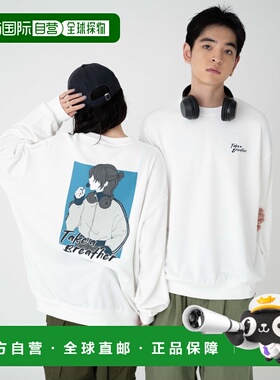 日本直邮WEGO 2024秋冬新款男女同款图案长袖卫衣 WE24AW08M0010