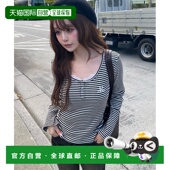 胸前刺绣宽松T恤 1h可退 女装 U型领亨利衫 日本直邮Ray Cassin