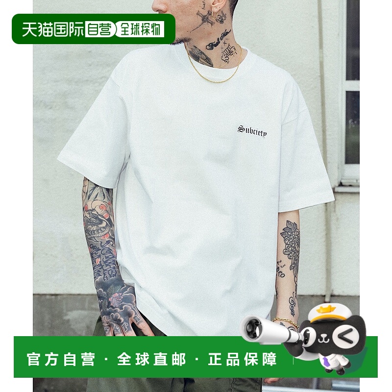 1h可退 日本直邮Subciety 男士1美元纸币鹰图案短袖T恤 10540959