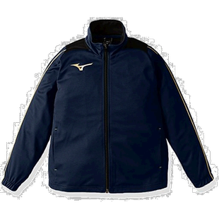 【日本直邮】美津浓儿童青少年款足球训练服热身长袖外套藏青150
