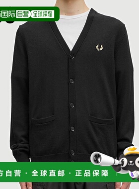 日本直邮FRED PERRY 经典开衫 K9551 198(黑色) 795(海军蓝)