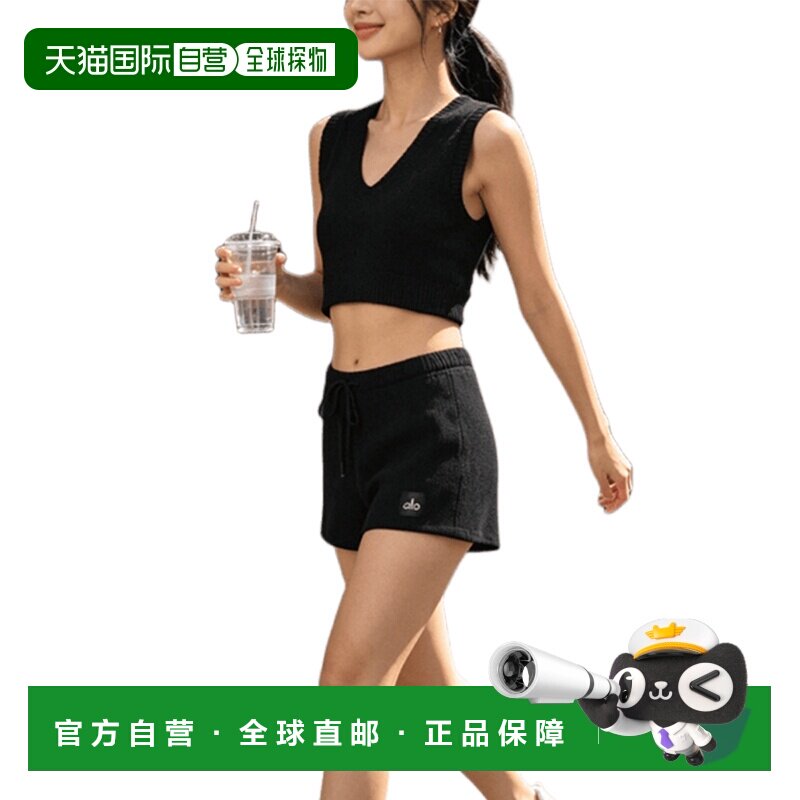 日本直邮Alo Yoga 运动背心 黑色跑步图片