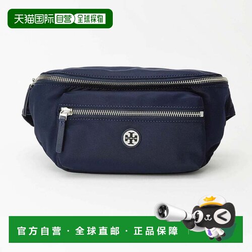 日本直邮Tory Burch 腰包 尼龙斜挎包 海军蓝 170436-405
