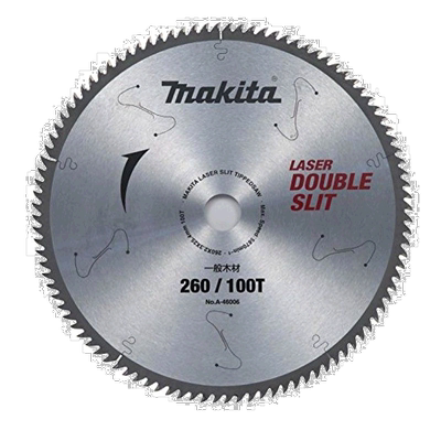 牧田 高刚度木材用台式电圆锯片 外径260mm100齿A-46006