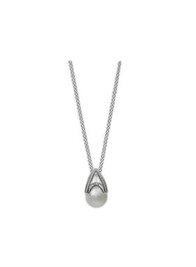 日潮跑腿MIKIMOTO御木本白蝶珍珠吊坠18K白金项链时尚百搭