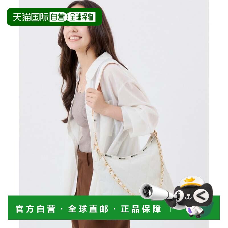 日本直邮LeSportsac 链条中号拉链单肩包 手提包斜挎包钱包黑色