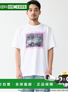 1h可退 日本直邮Johnbull 复古印花FORD Bronco男女同款宽松T恤 J