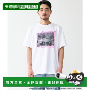 1h可退 日本直邮Johnbull 复古印花FORD Bronco男女同款宽松T恤 J
