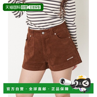 1h可退 日本直邮Ray Cassin 女装 宽松版型 灯芯绒短裤 裾边层叠