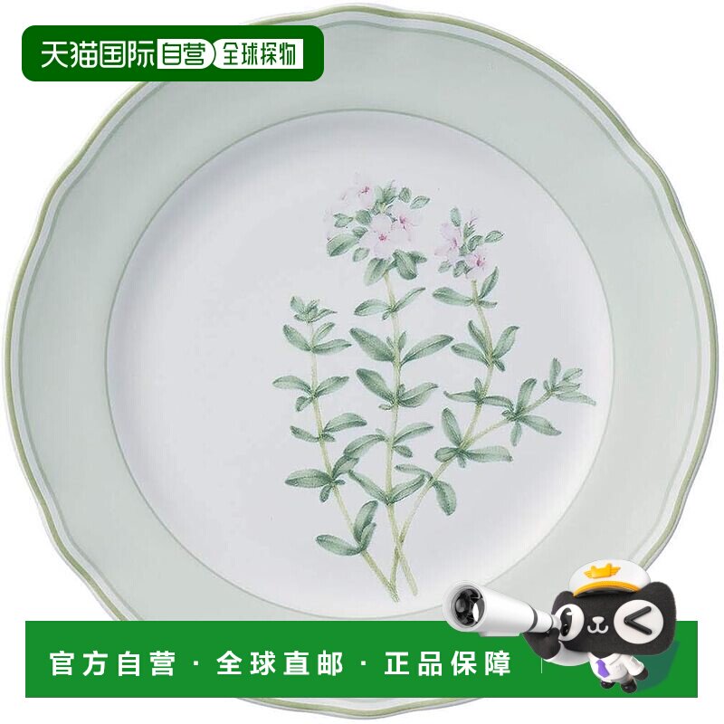 【日本直邮】则武 盘子 17cm 英式香草 微波炉 1 骨瓷 97812/4942图片