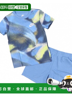 日本直邮Nike 儿童T恤短裤套装 NKN CLUB EXPRESS SS TEE SHORT 8