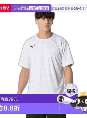 日本直邮MIZUNO 比赛衬衫球拍运动男女通用比赛服男式 62JAB02801