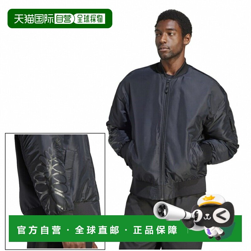 日本直邮adidas 男士橄榄球热身衬衫 ALLBLACKS 薄棉夹克 IA5003图片
