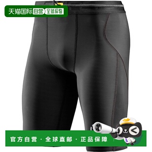 日本直邮SKINS 压缩衣 SERIES-3 男士半身紧身裤 黑色新款