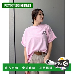 宽幅图案T恤 短款 长袖 上衣 日本直邮Mila M05014EW033952 Owen