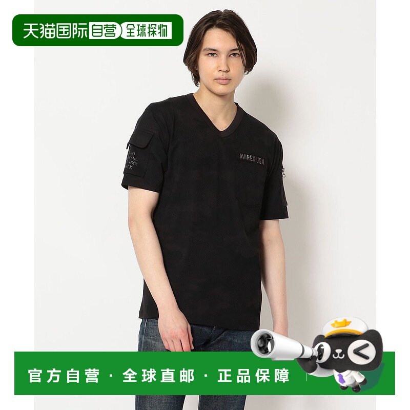日本直邮AVIREX 疲劳 V领T恤 [AV1129EM013255]