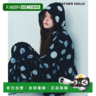 1h可退 日本直邮HEATHER HOLiC 女装 宽松版型 半袖连帽衫 裾部荷
