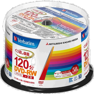 【日本直邮】威宝 重复录像用DVD-RW/CPRM 120分50张 VHW12NP50SV