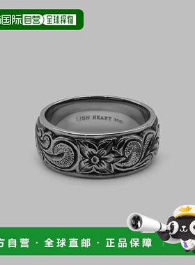 1h可退 日本直邮LION HEART宽版夏威夷风雕花戒指 网店限定款 适