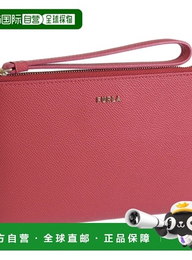 日本直邮 Furla 配饰 女士小包迷你手拿包出口皮革红色 CLASSIC X