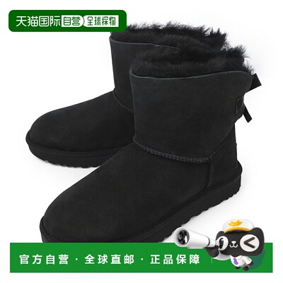 日本直邮UGG Australia 短靴女士 1016501 灰色 MINI BAILEY BOW