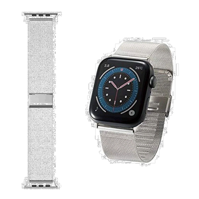 【日本直邮】ELECOM电子配件零件Apple Watch 44-42mm不锈钢表带