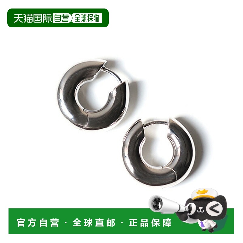 日本直邮TOM WOOD 粗圈小耳环925 纯银双耳适用女士ECH10353NA01S