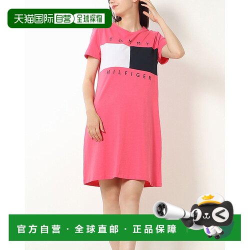 日本直邮TOMMY HILFIGER 彩色拼接印花短袖连衣裙 [TO3203EW09546