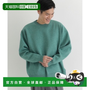 型圆领针织衫 1h可退 宽松版 NUMBER男装 半拉链设计 日本直邮BACK