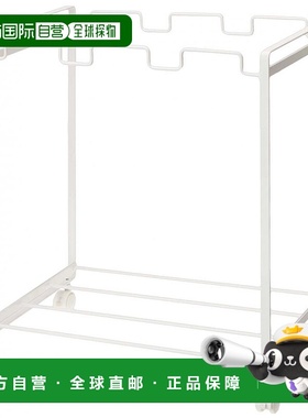 【日本直邮】山崎实业 垃圾分类 3垃圾袋支架 白色 50 x D30 x H5