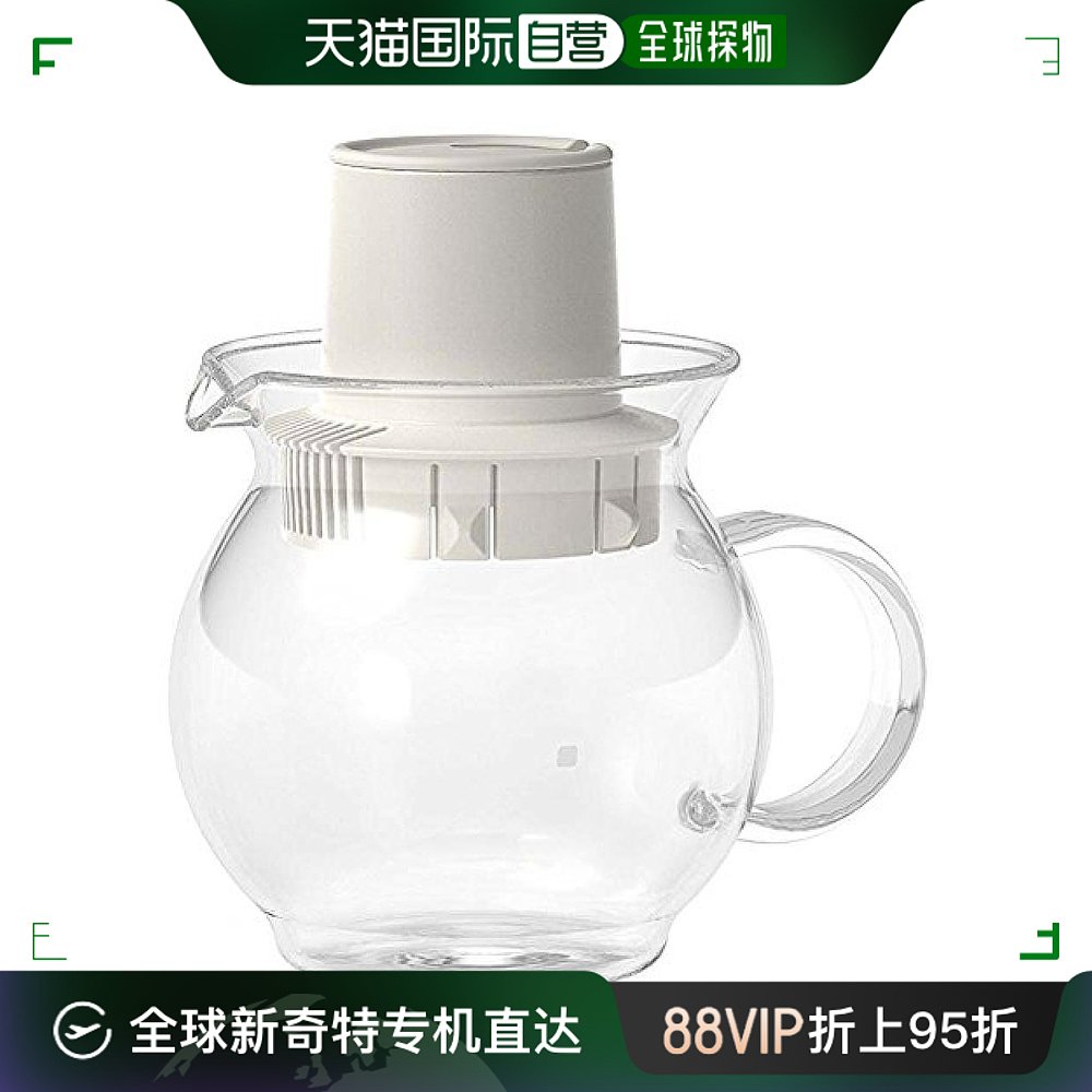 【日本直邮】HARIO茶盖茶壶米白色经久耐用耐高温TTH-30-OW300ml