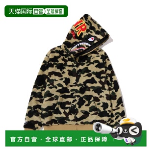 APE BATHING 男女同款 1ST 迷彩鲨鱼刺绣 1h可退 CAMO 日本直邮A