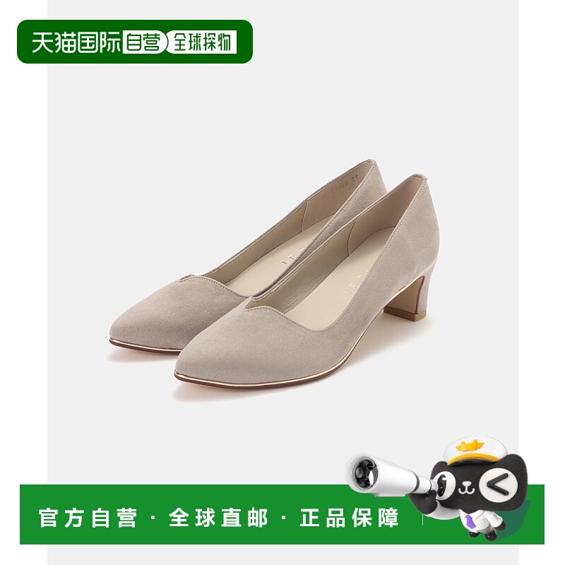 1h可退 日本直邮Le Talon 女装 5cm粗跟 金属线条设计 粗跟女鞋 2