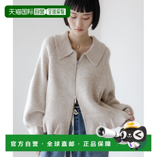 1h可退 日本直邮LOWRYS FARM 女装 圆领针织宽松短外套 双拉链设