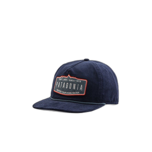 日潮跑腿Patagonia巴塔哥尼亚前卫鸭舌帽蓝色精品小众徽标33475