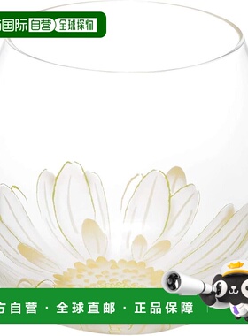 【日本直邮】TOYO SASAKI GLASS东洋佐佐木 花卉玻璃杯 白色495ml