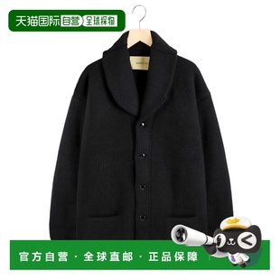 型针织开衫 宽松版 半领设计全羊毛 日本直邮AVIREX7522男装 1h可退