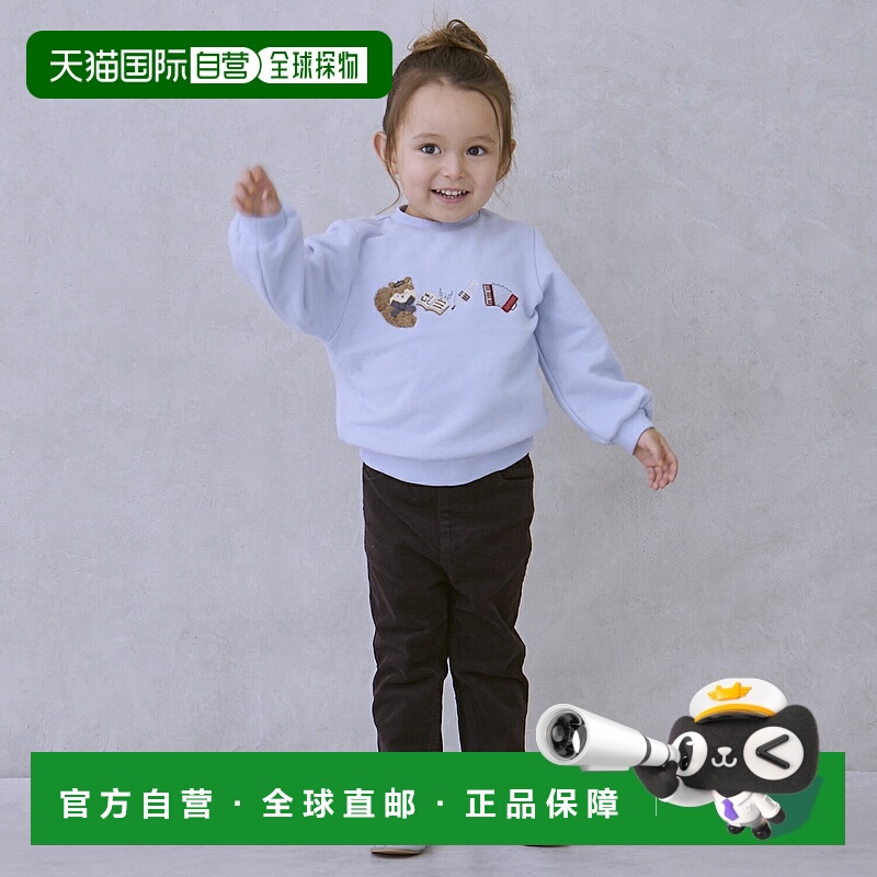 日本直邮Petit Main 灯芯绒直筒裤