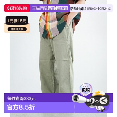 日本直邮orSlow 男女通用人字纹夏季裤[01-5103-16]新款