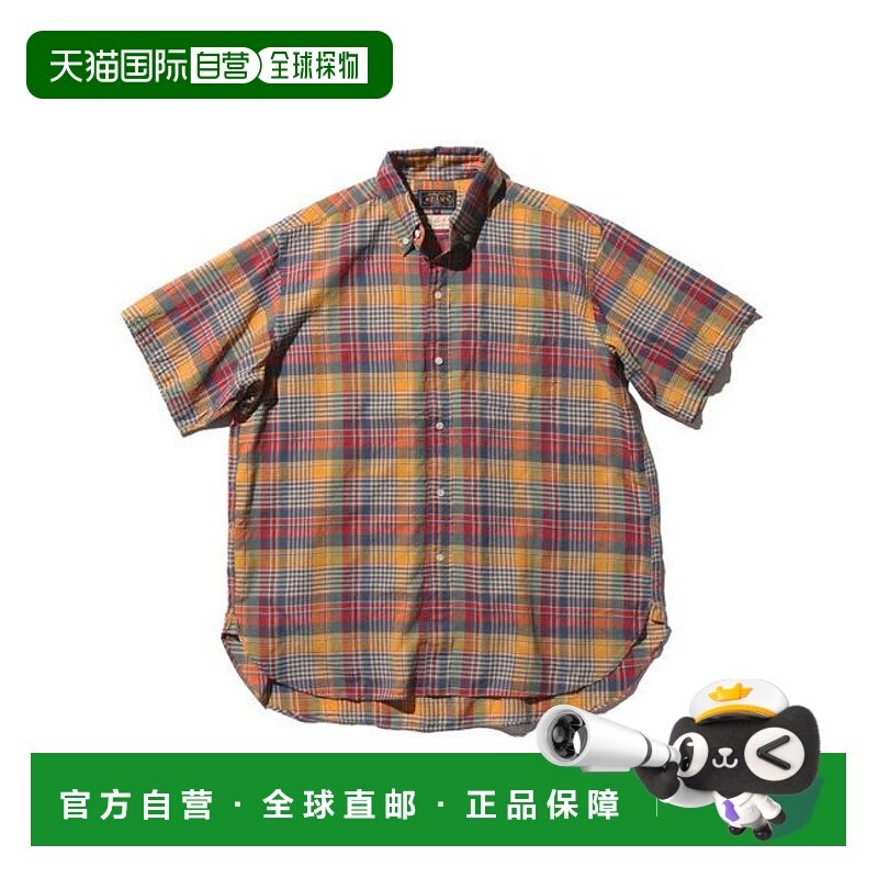 1h可退 日本直邮BEAMS PLUS B.D. 经典版型马德拉斯衬衫