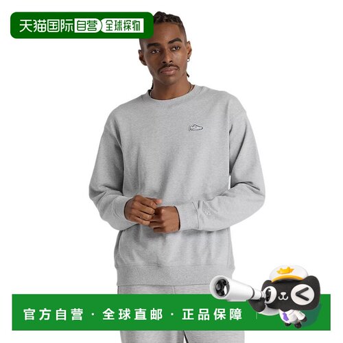 日本直邮New Balance 纽巴伦男士Athletics550PatchCrew卫衣MT519