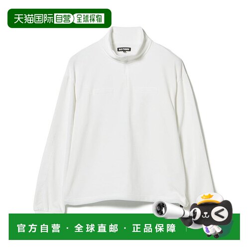 1h可退 日本直邮B.G.THREE 男装 尼龙抓绒 半拉链连帽衫 休闲运动