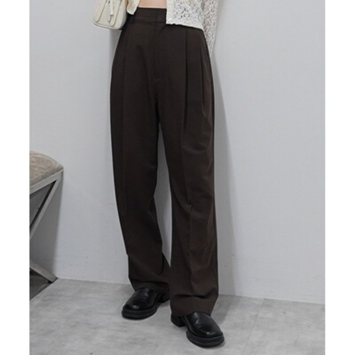 日本直邮STYLEMIXER 女装 基础双褶西裤 500JSM313281